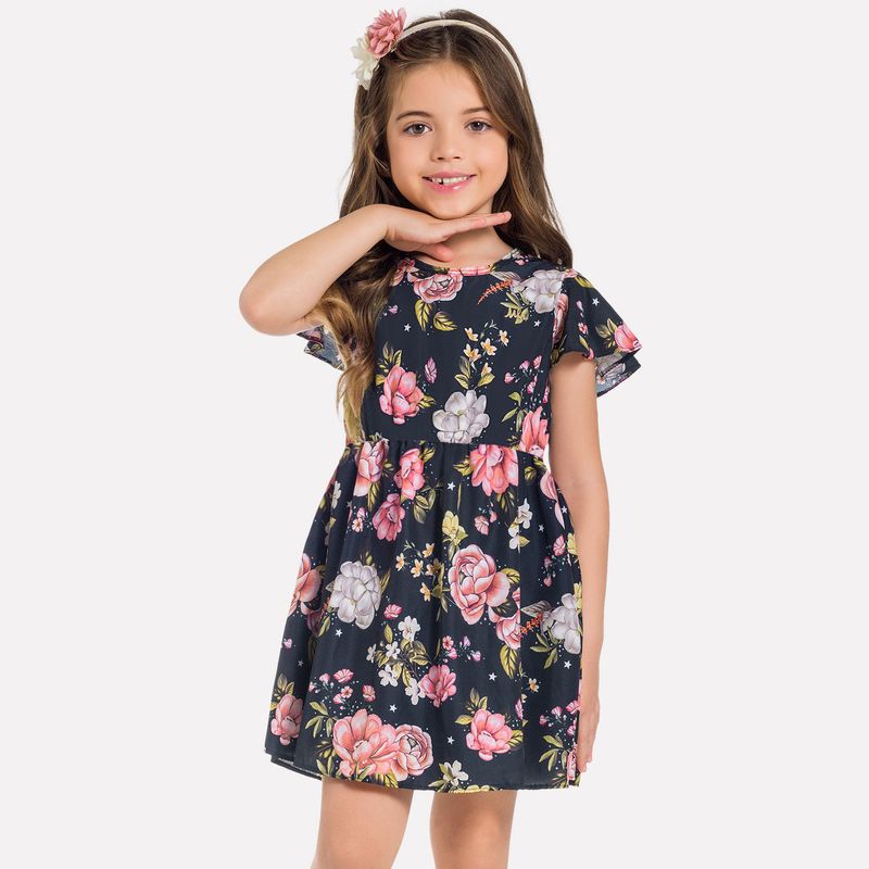 Vestido Infantil Milon Cetim - lojamilon