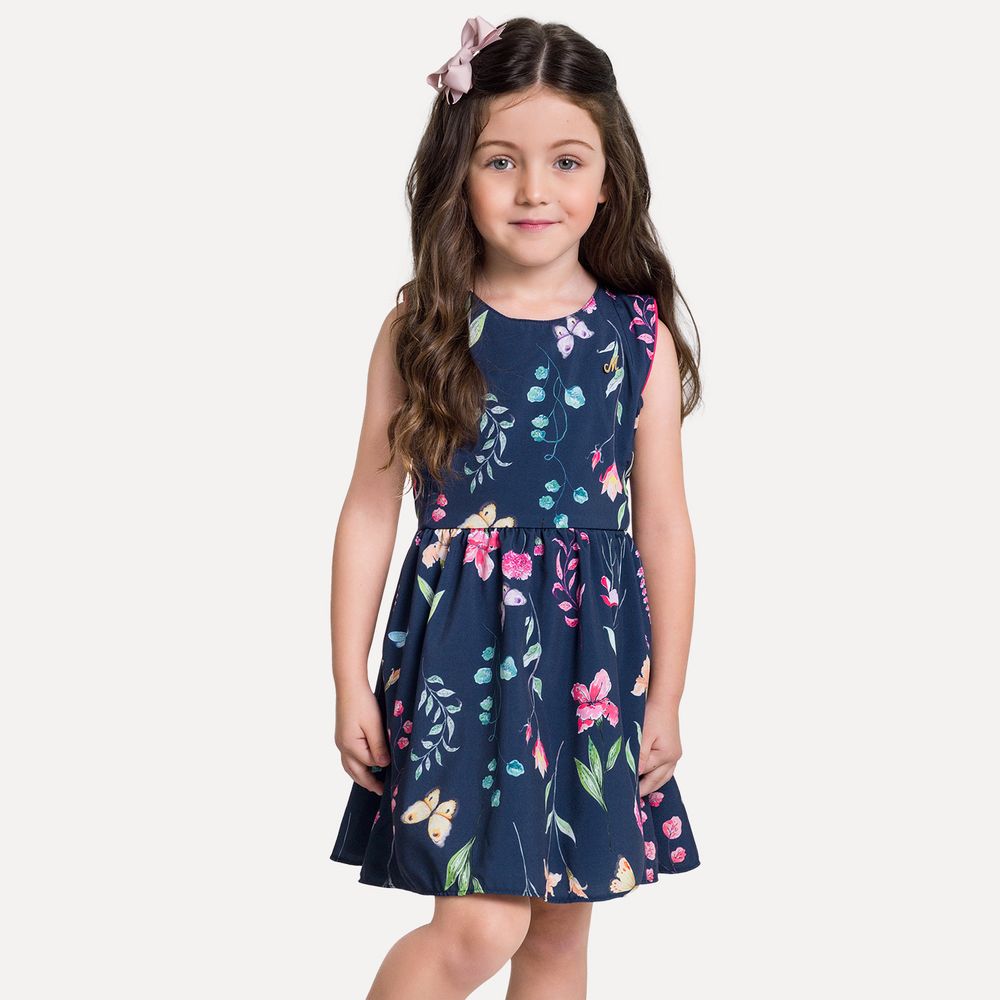 Vestido Infantil Milon Cetim - lojamilon