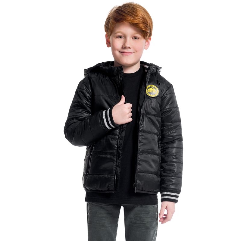 jaqueta infantil masculina microfibra