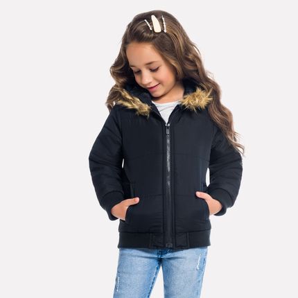 jaqueta microfibra infantil feminina