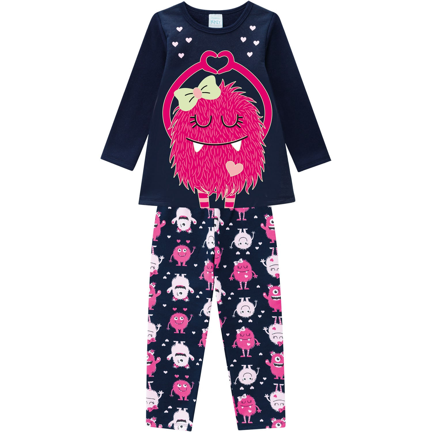 Pijama Infantil Feminino Blusa + Calça Kyly