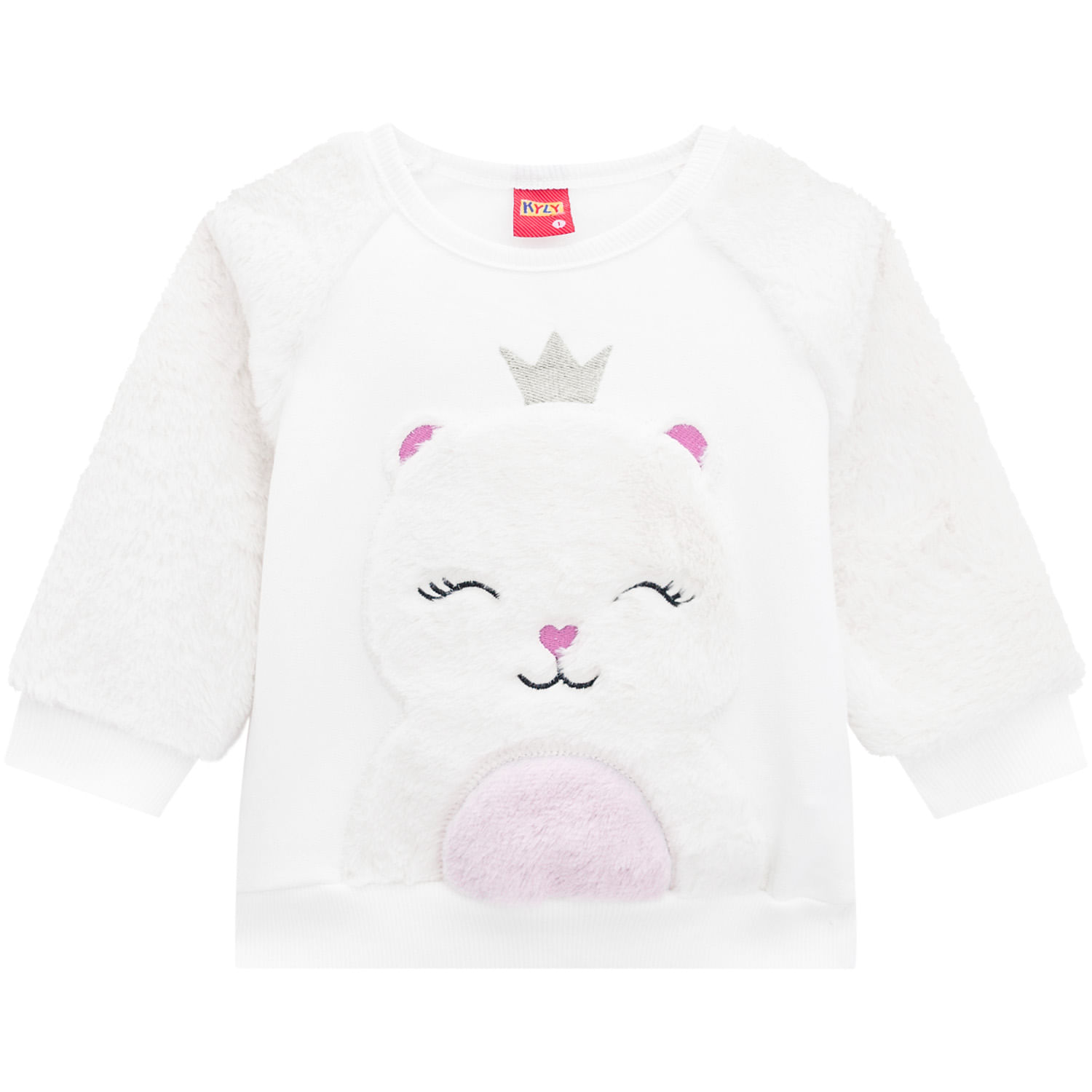 Casaco Infantil Feminino Kyly Moletom Menor preço em Casaco Infantil Feminino Kyly Moletom