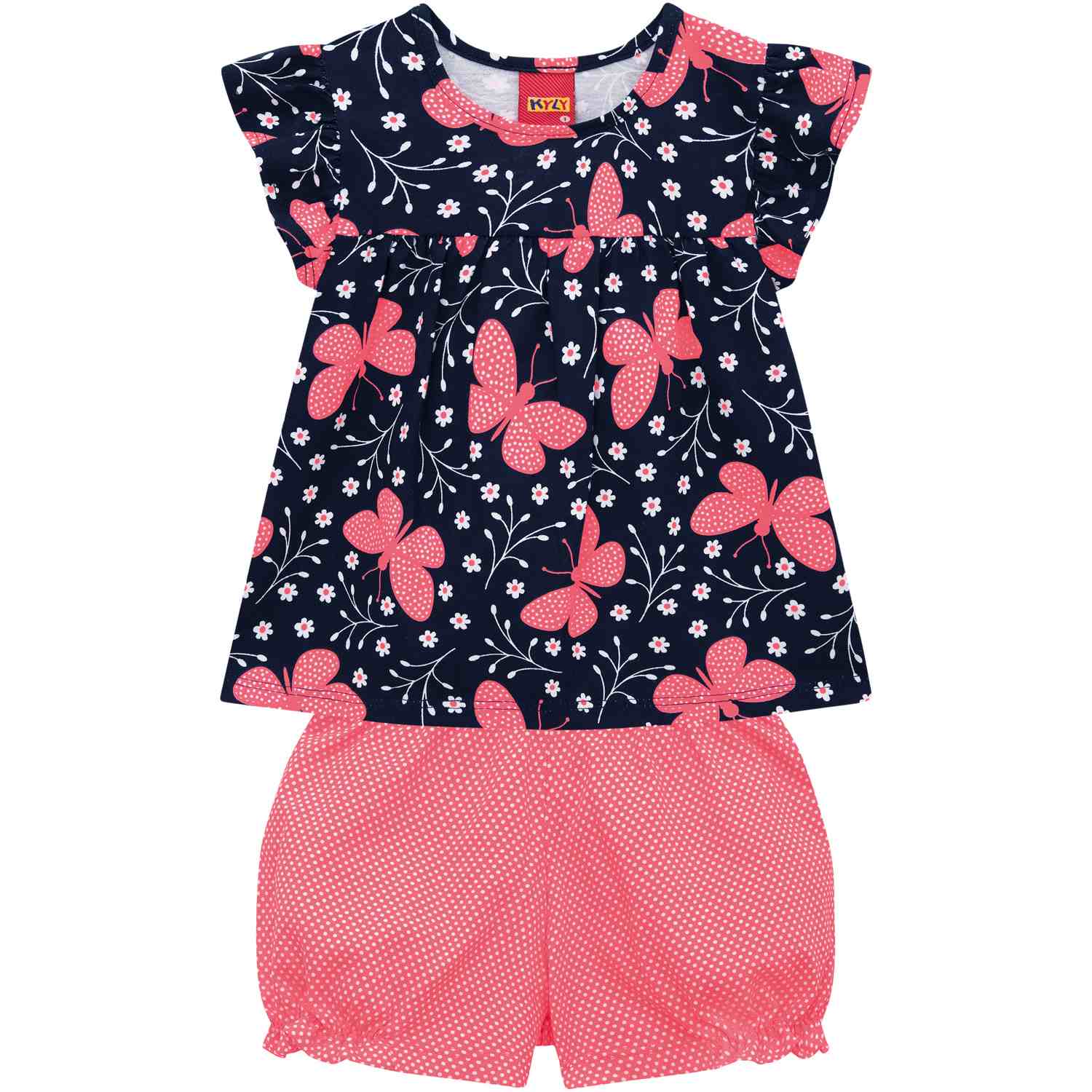 Conjunto Infantil Feminino Blusa Short Kyly 6 conjunto-infantil-feminino-blusa-short-kyly-6