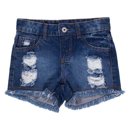 Short Jeans Infantil Feminino Mania Kids - lojauniversok