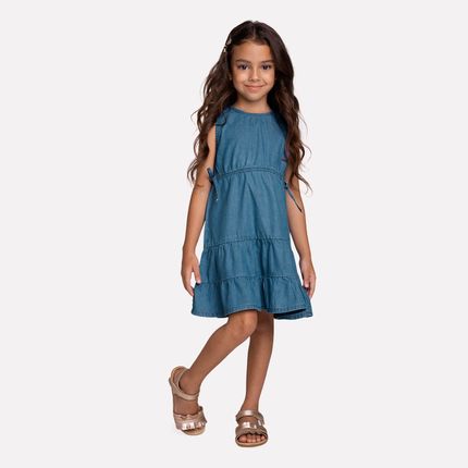 Vestido Jeans Infantil Menina Milon lojamilon