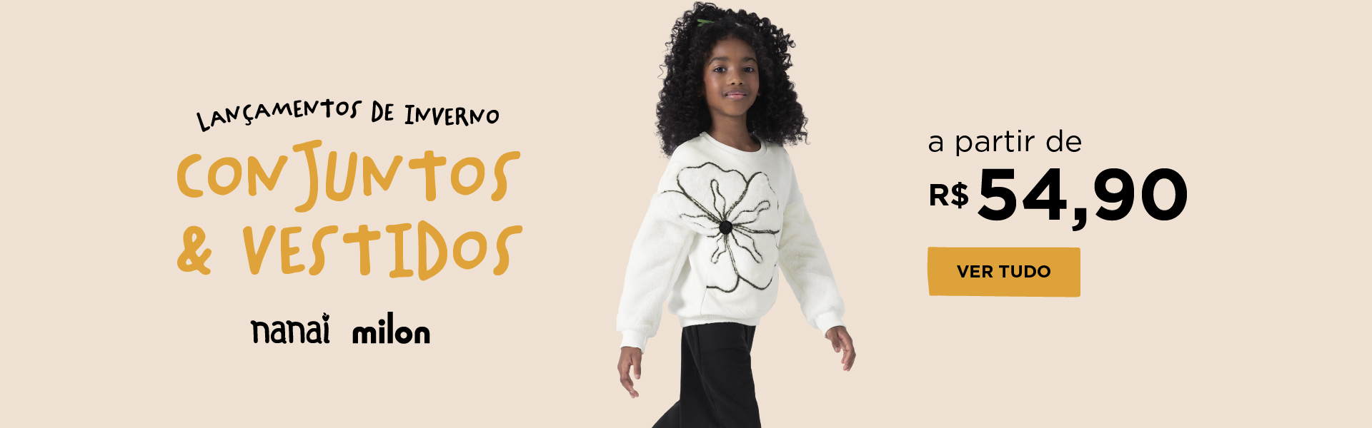 BANNER N1.a- DESKTOP - Lançamento de Inverno: Conjuntos e Vestidos a partir de R$54,90