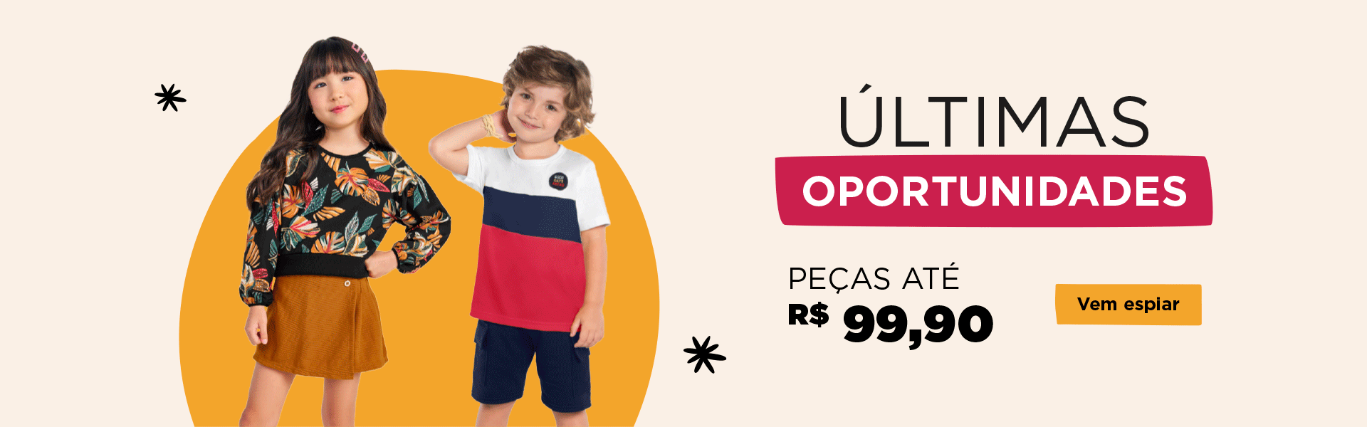 BANNER N1.a- DESKTOP - Últimas Oportunidades: Peças até R$99,90