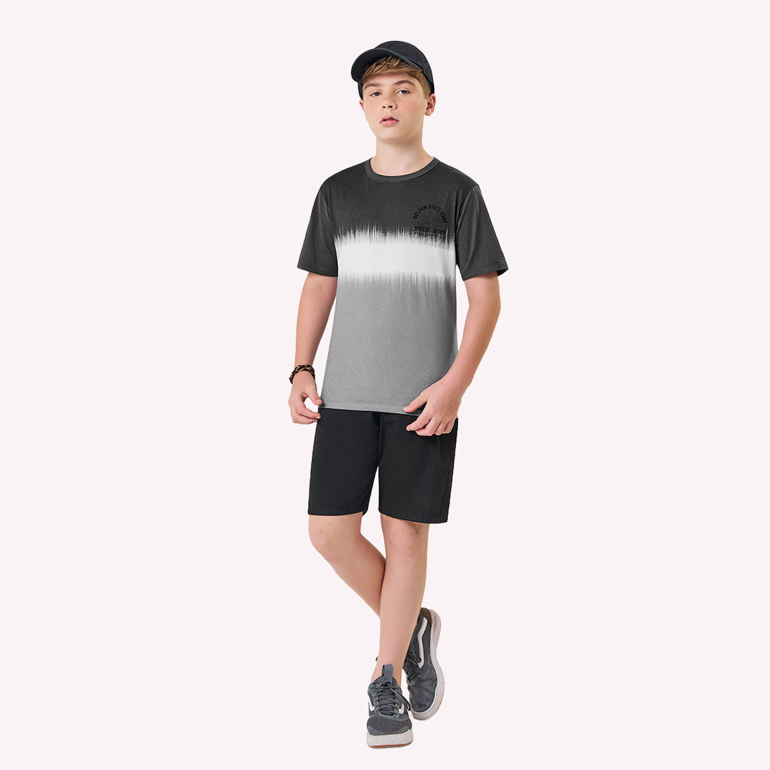 Camiseta Infantil Menino Degradê Kyly