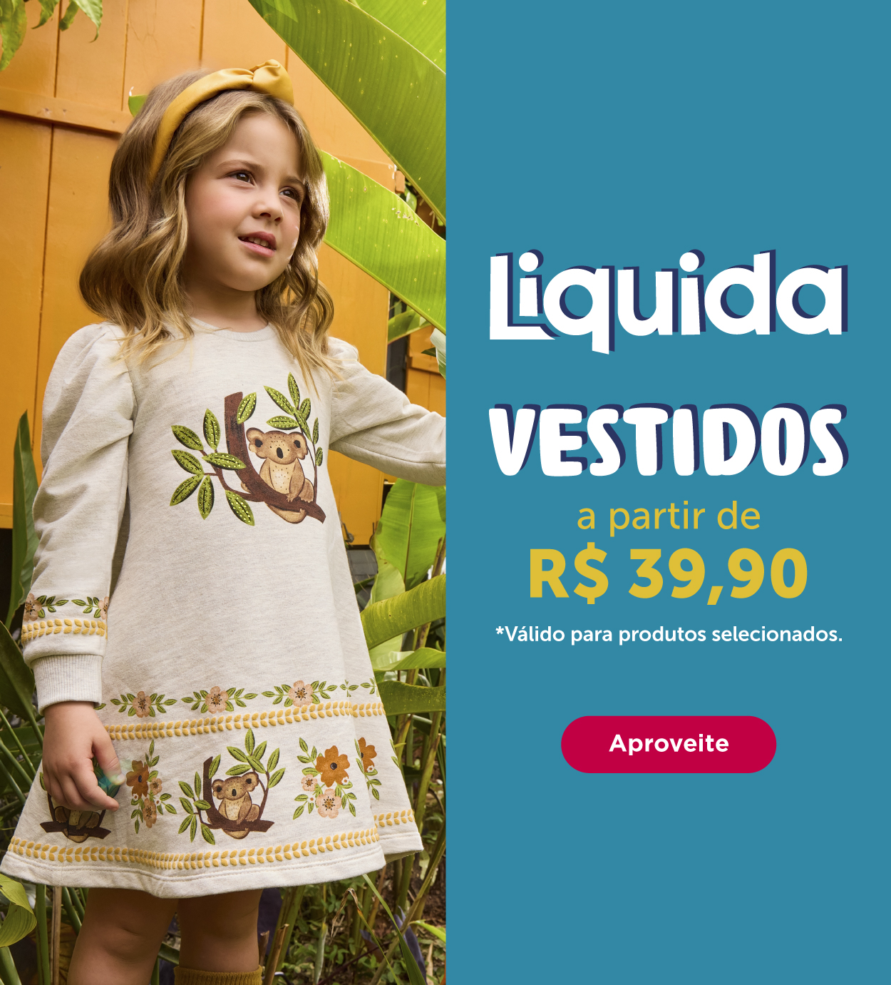 BANNER N1.b - MOBILE - Liquida Vestidos a partir de R$39,90