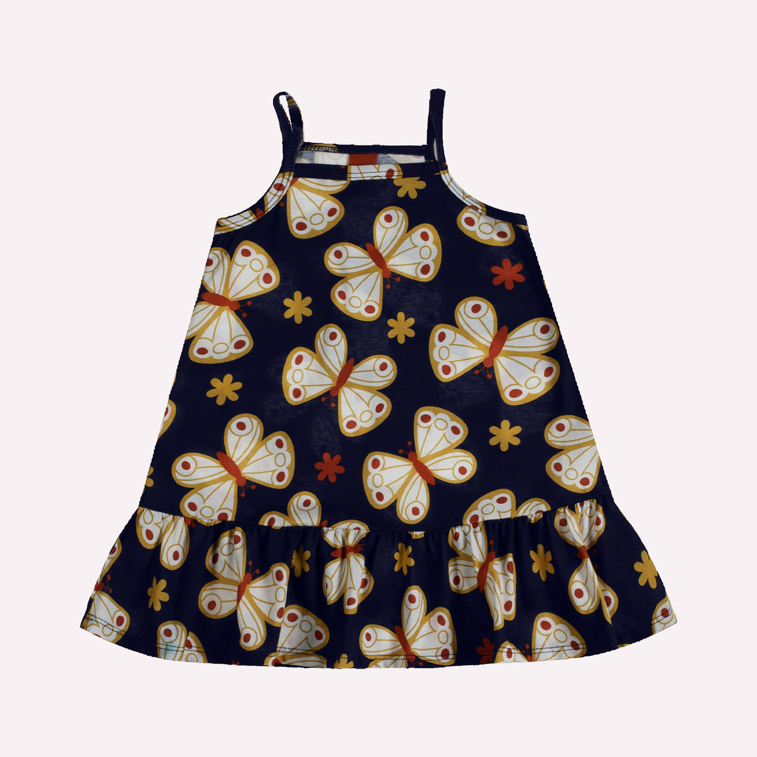 Vestido Infantil Menina Borboletas Kyly
