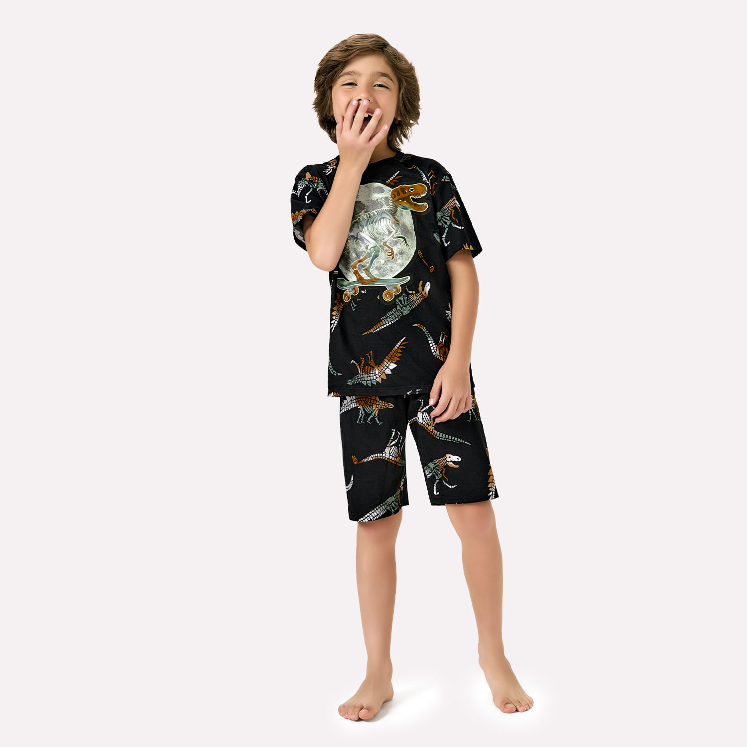 Pijama Infantil Menino Dinossauro Kyly