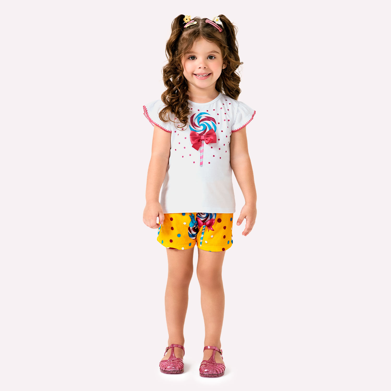 Conjunto Infantil Menina Pirulito Kyly