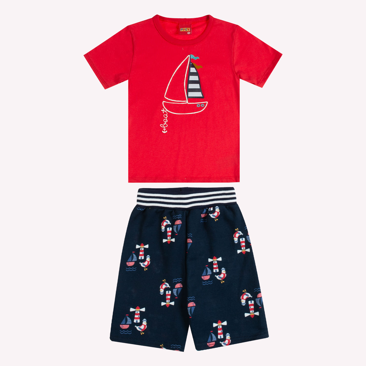 Conjunto Infantil Menino Bordado Kyly