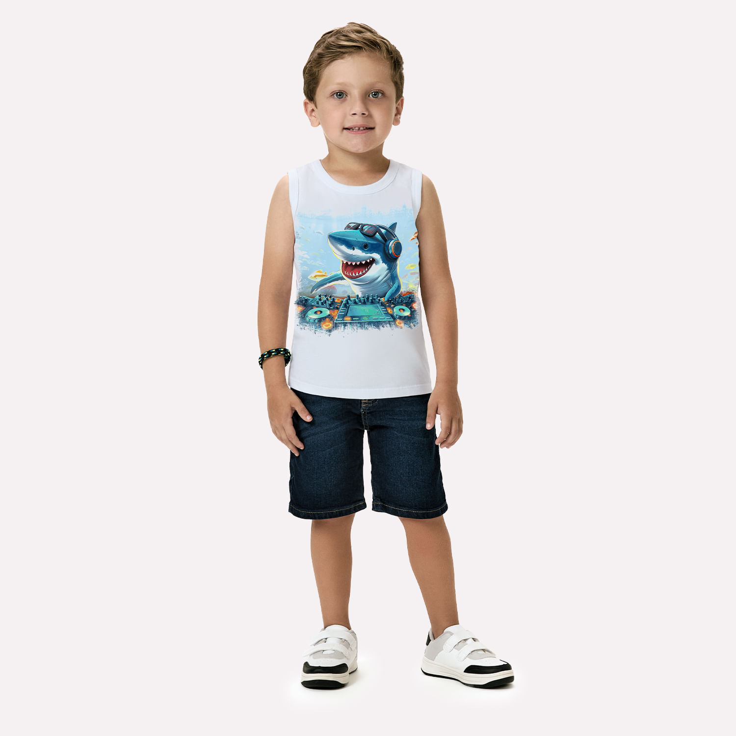 Regata Infantil Menino Tubarão Kyly