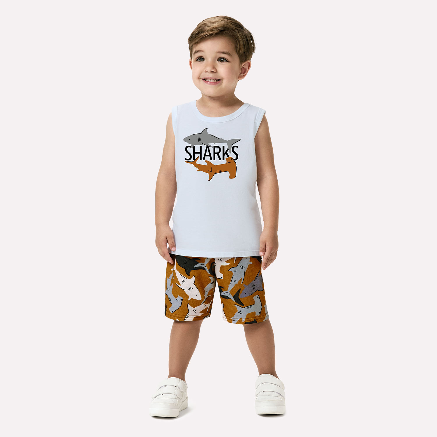 Conjunto Infantil Menino Tubarão Kyly