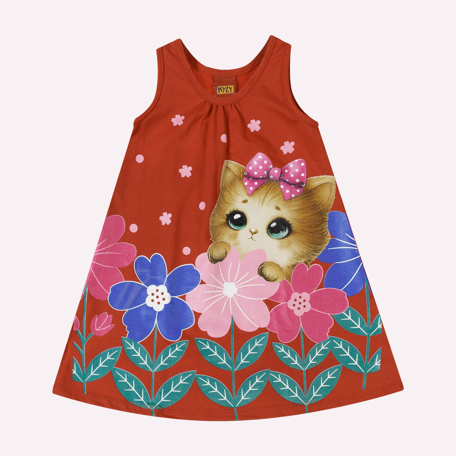 Vestido Infantil Menina Gatinho Kyly