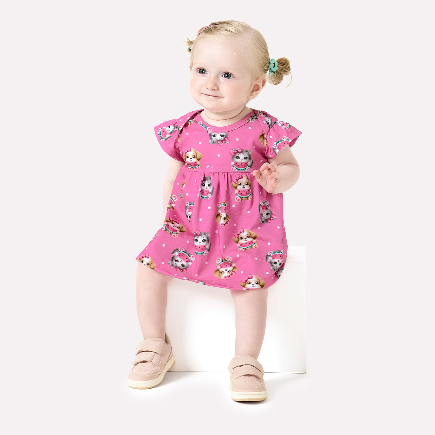 Vestido Bebê Menina Estampa Kyly