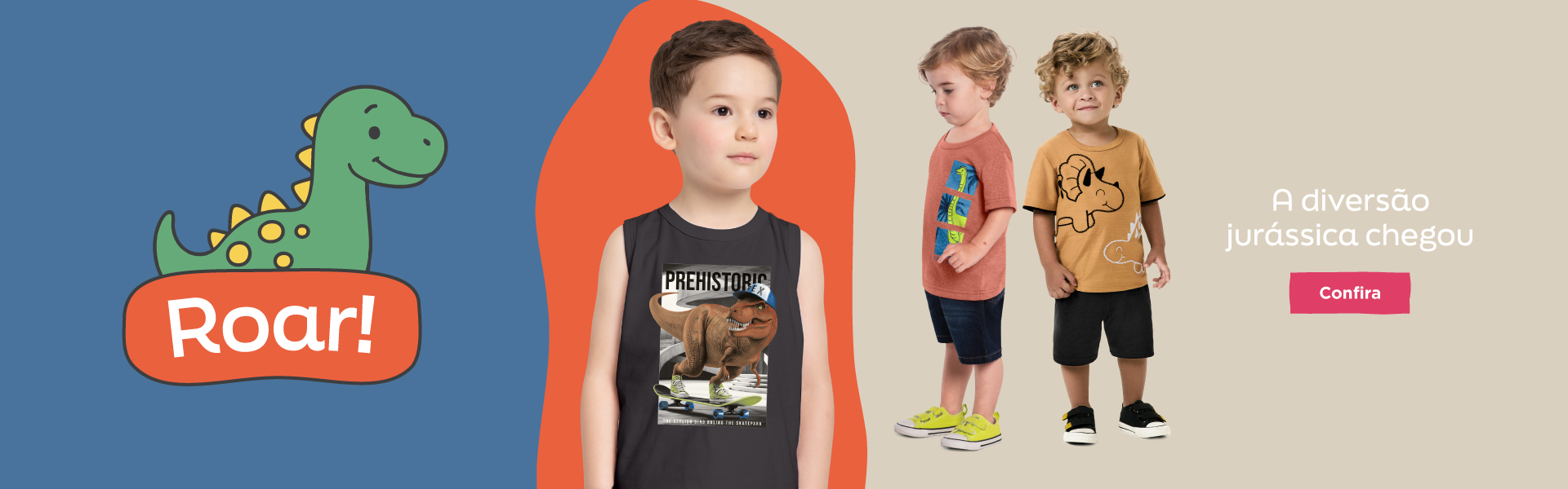 BANNER N1.b- Desktop - Roar! A diversão jurássica chegou