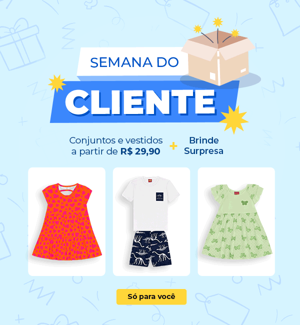 BANNER N1.a- Semana do Cliente: Conjuntos e vestidos a partir de R$29,90