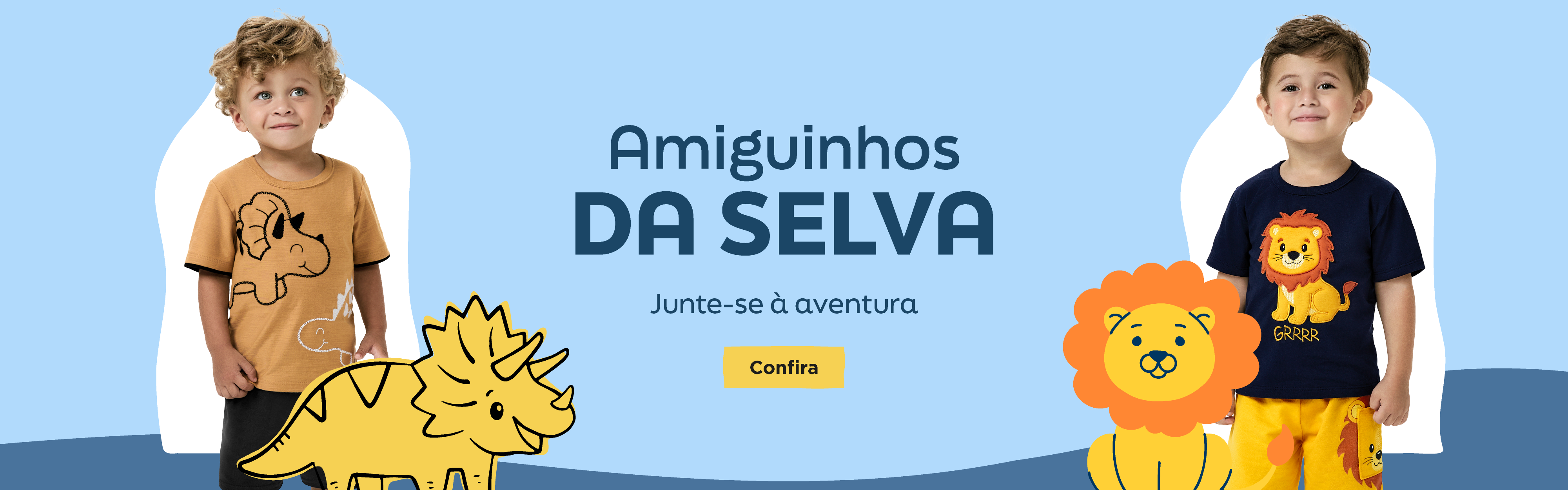 BANNER N1.b- Desktop - Amiguinhos da selva: Junte-se à Aventura