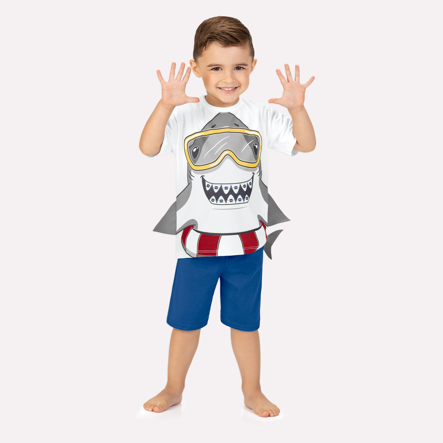 Pijama Infantil Menino Tubarão Kyly