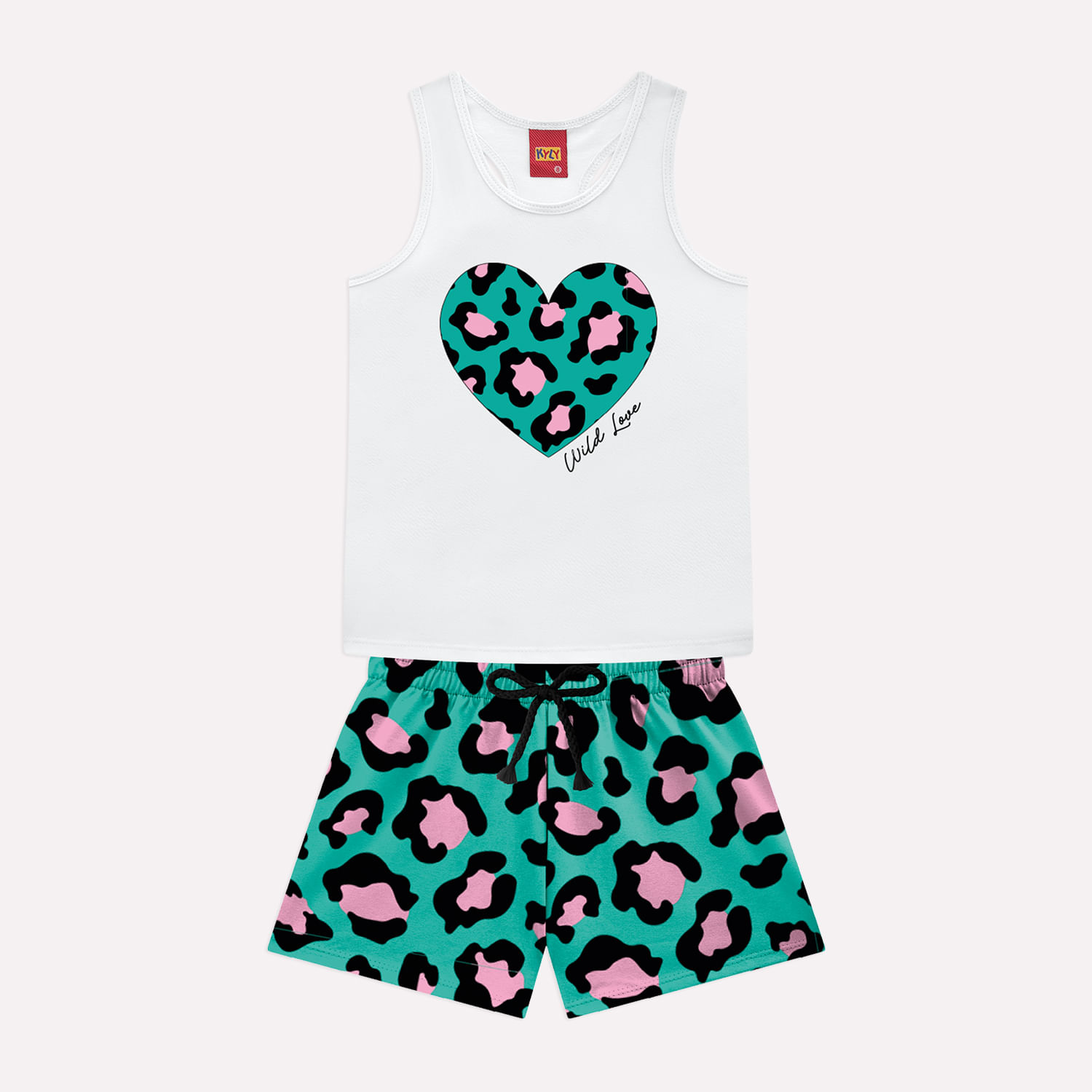 Conjunto Infantil Menina Animal Print Kyly