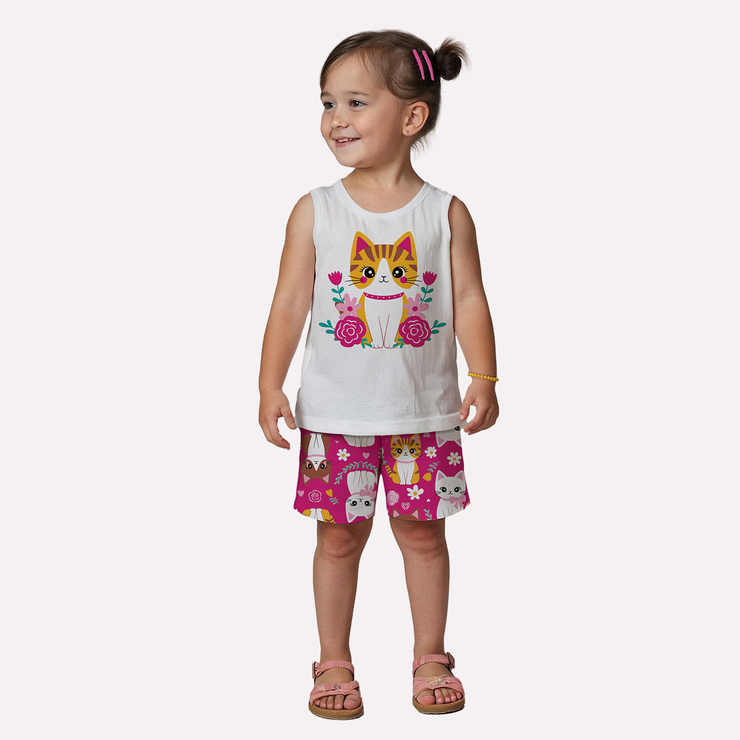 Conjunto Infantil Menina Gatinha Kyly