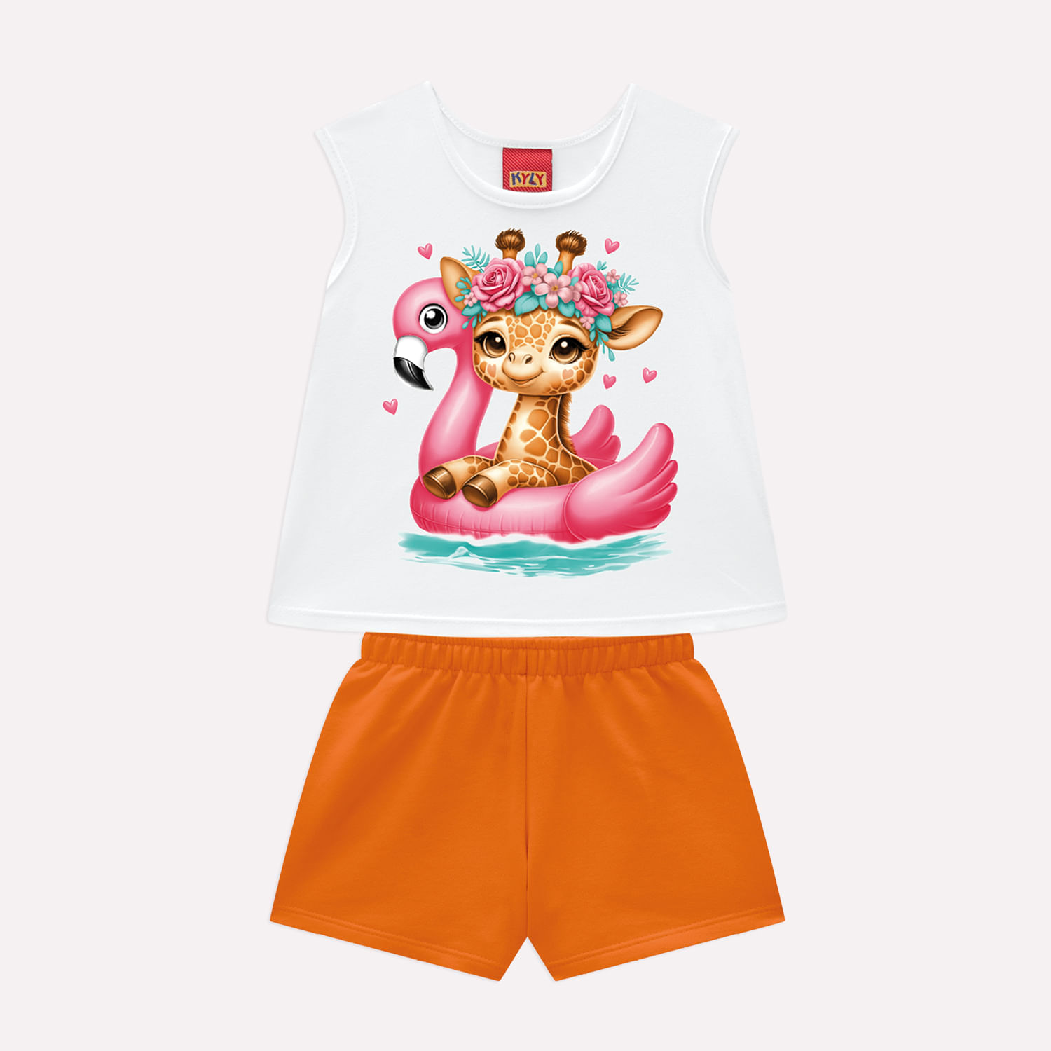 Conjunto Infantil Menina em Algodão Kyly