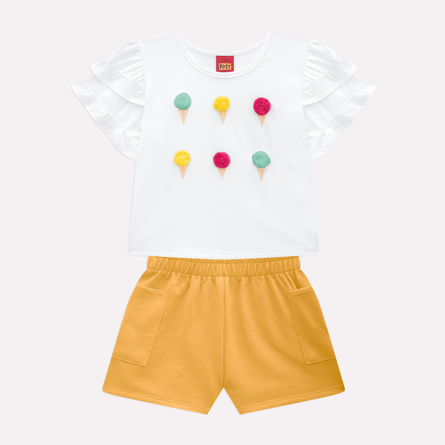 Conjunto Infantil Menina Sorvetes Kyly