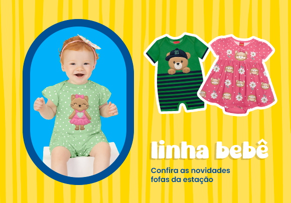 BANNER N3.1 - Linha bebê: Confira as novidades fofas da estação