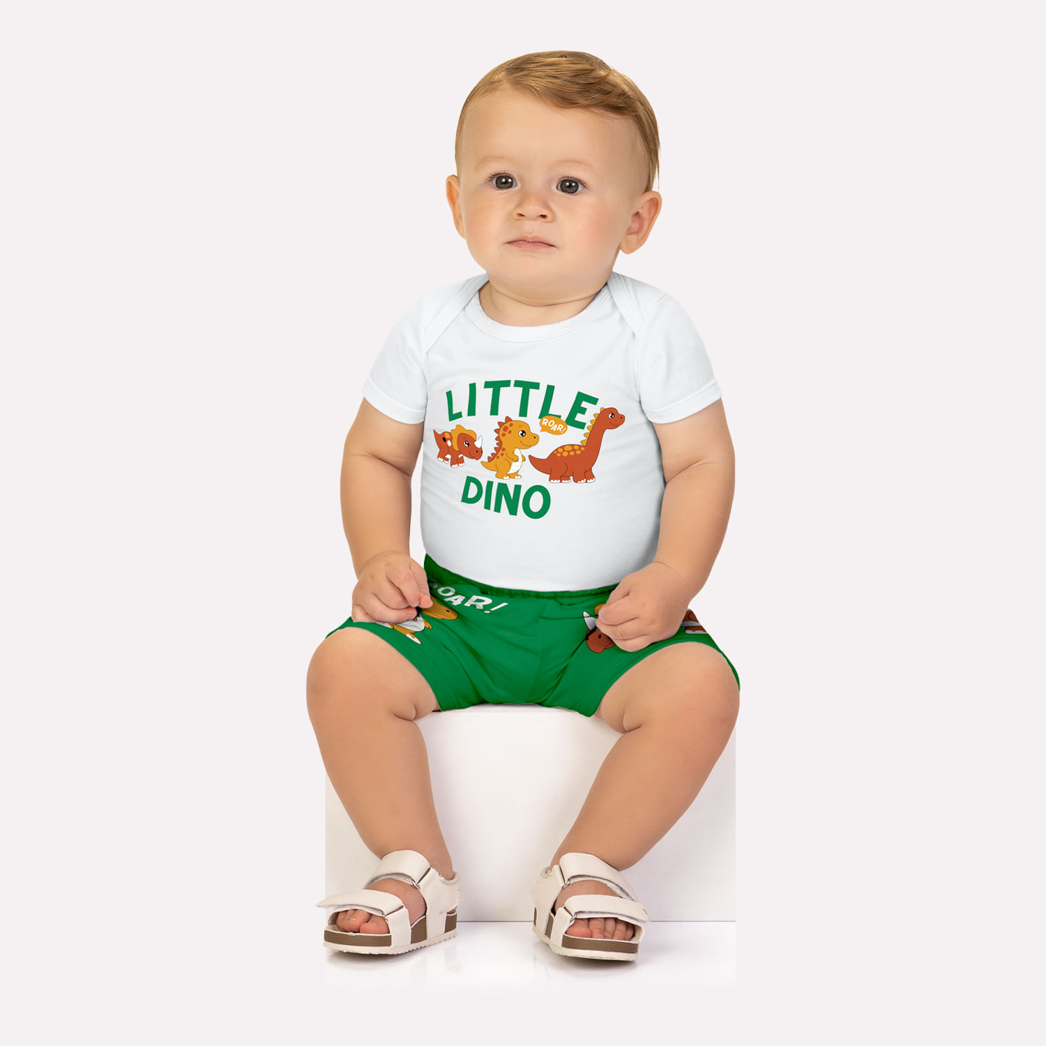 Conjunto Bebê Menino Dinossauros Kyly