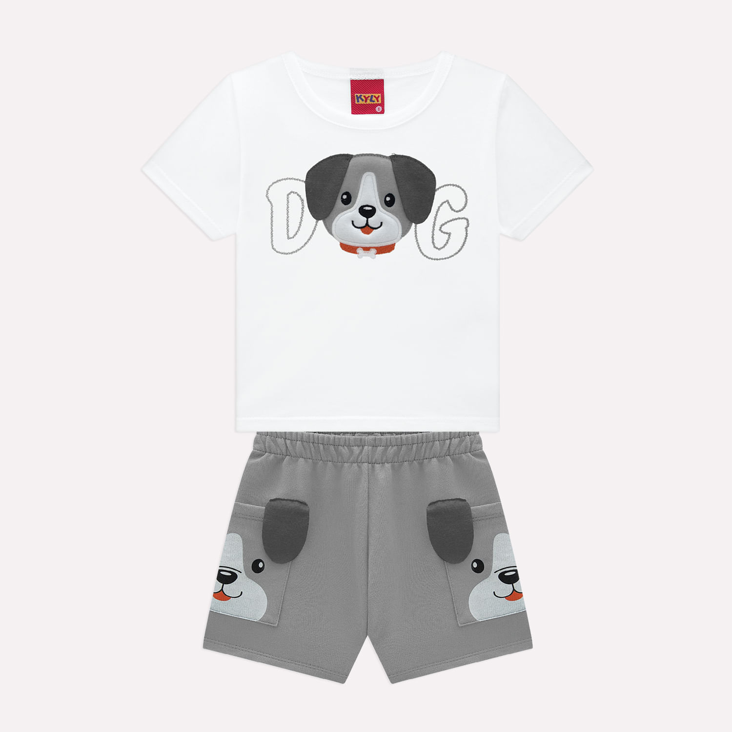 Conjunto Infantil Menino Bordado Kyly