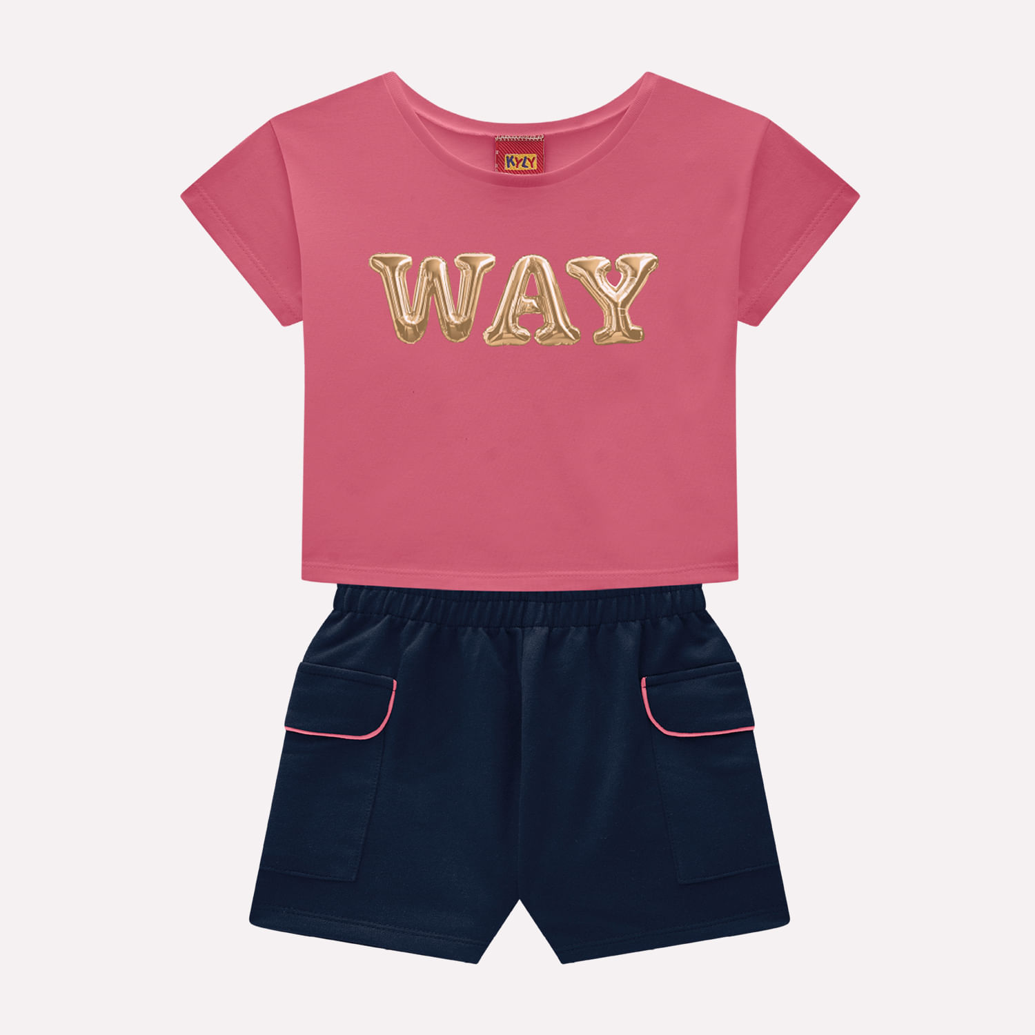 Conjunto Infantil Menina Lettering Kyly