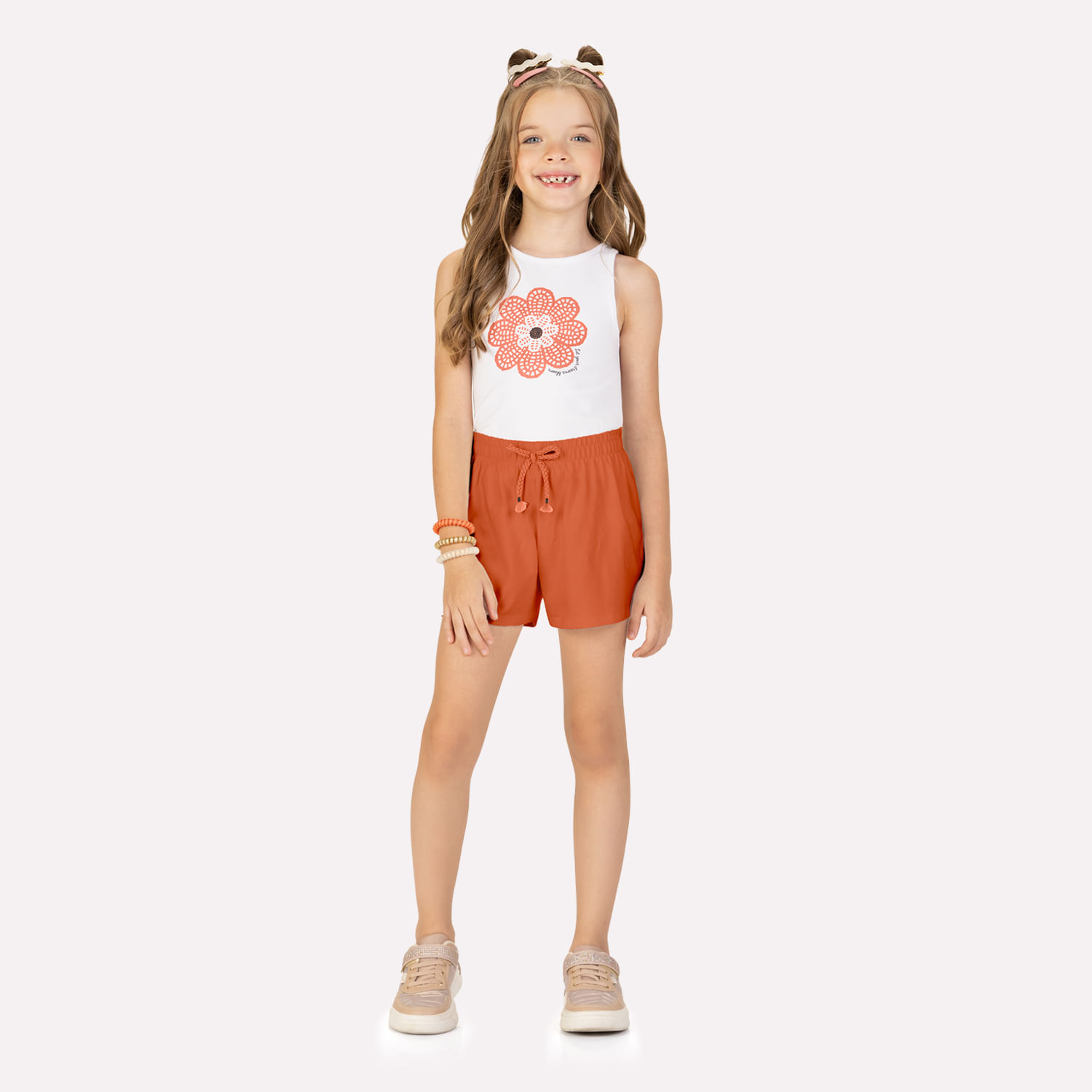 Conjunto Infantil Menina Flor Kyly