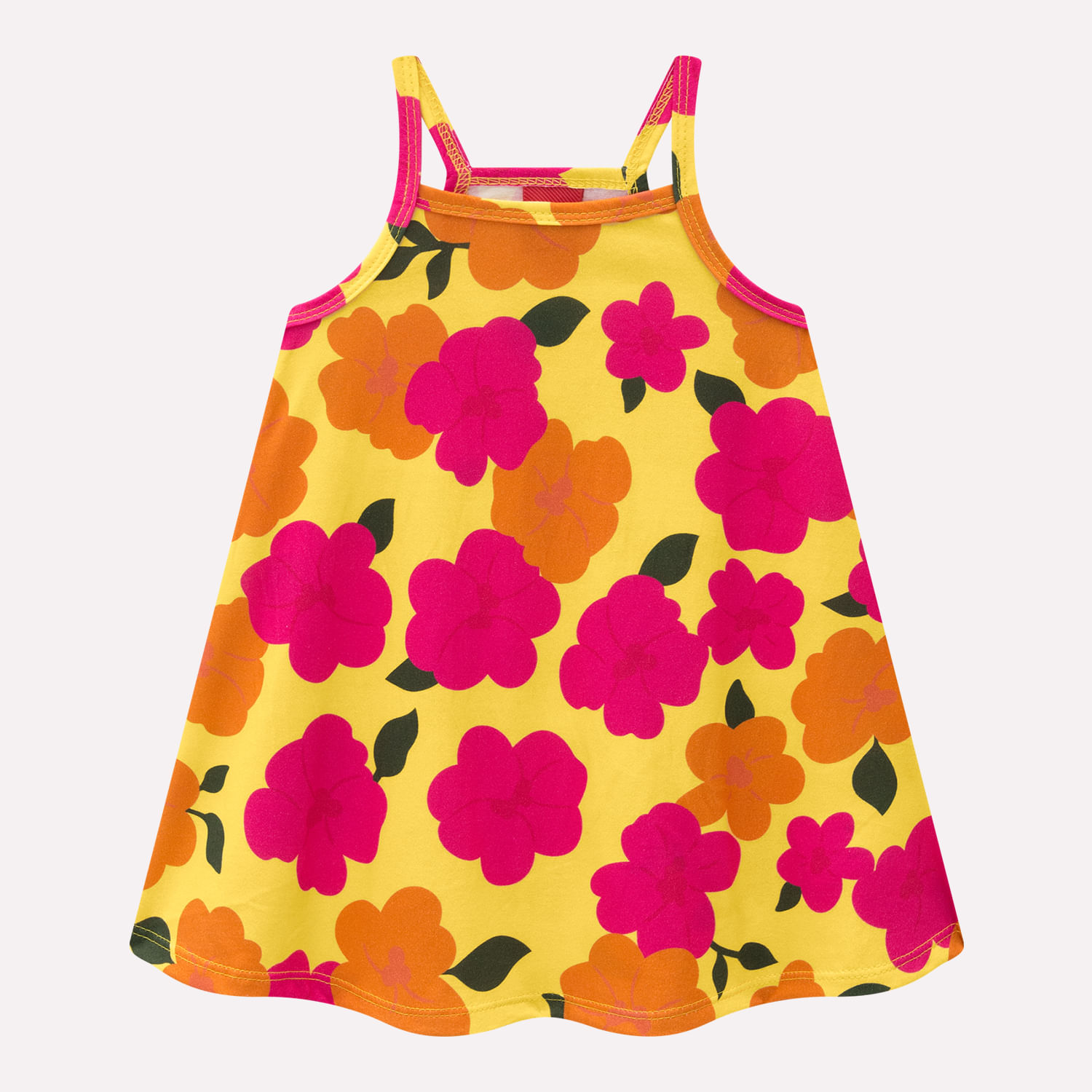 Vestido Infantil Menina Flores Kyly