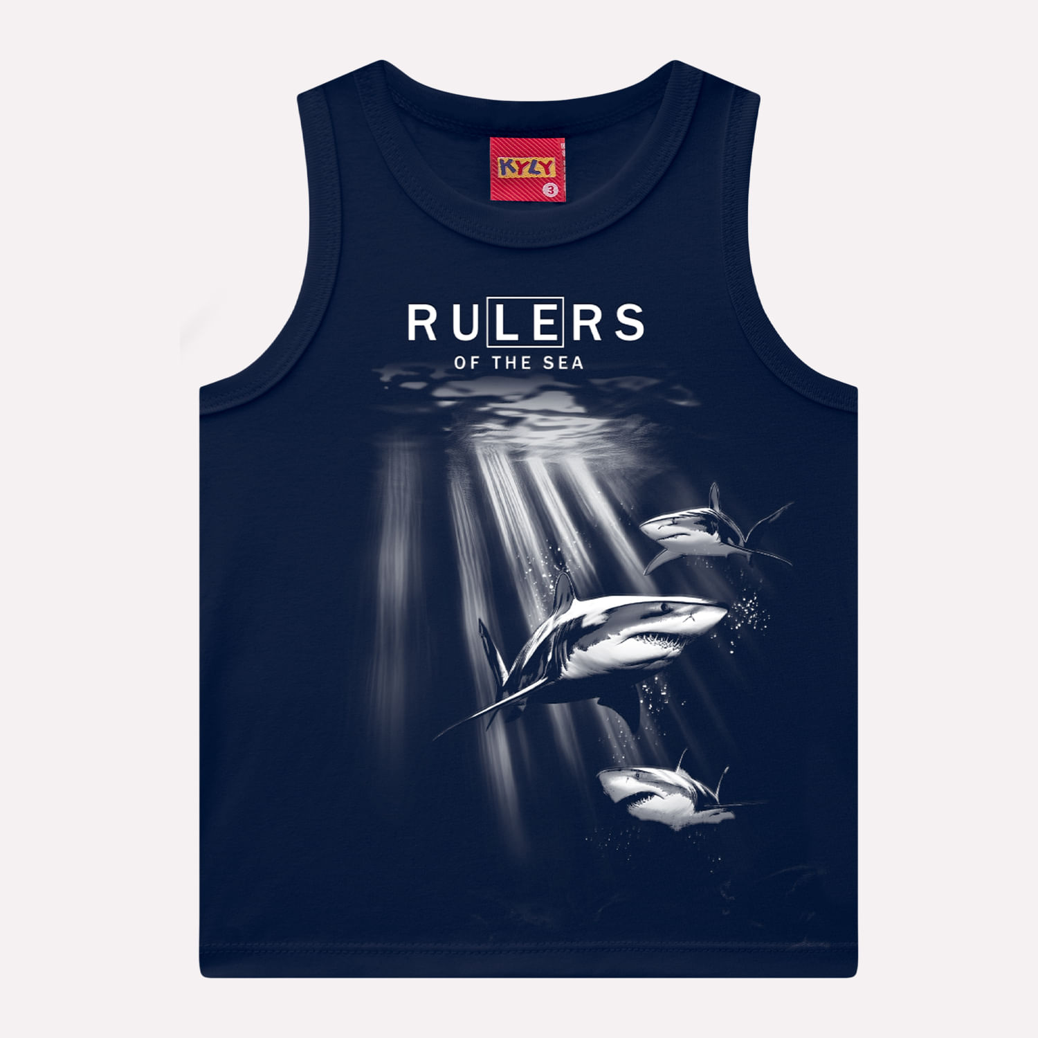 Regata Infantil Menino Tubarões Kyly