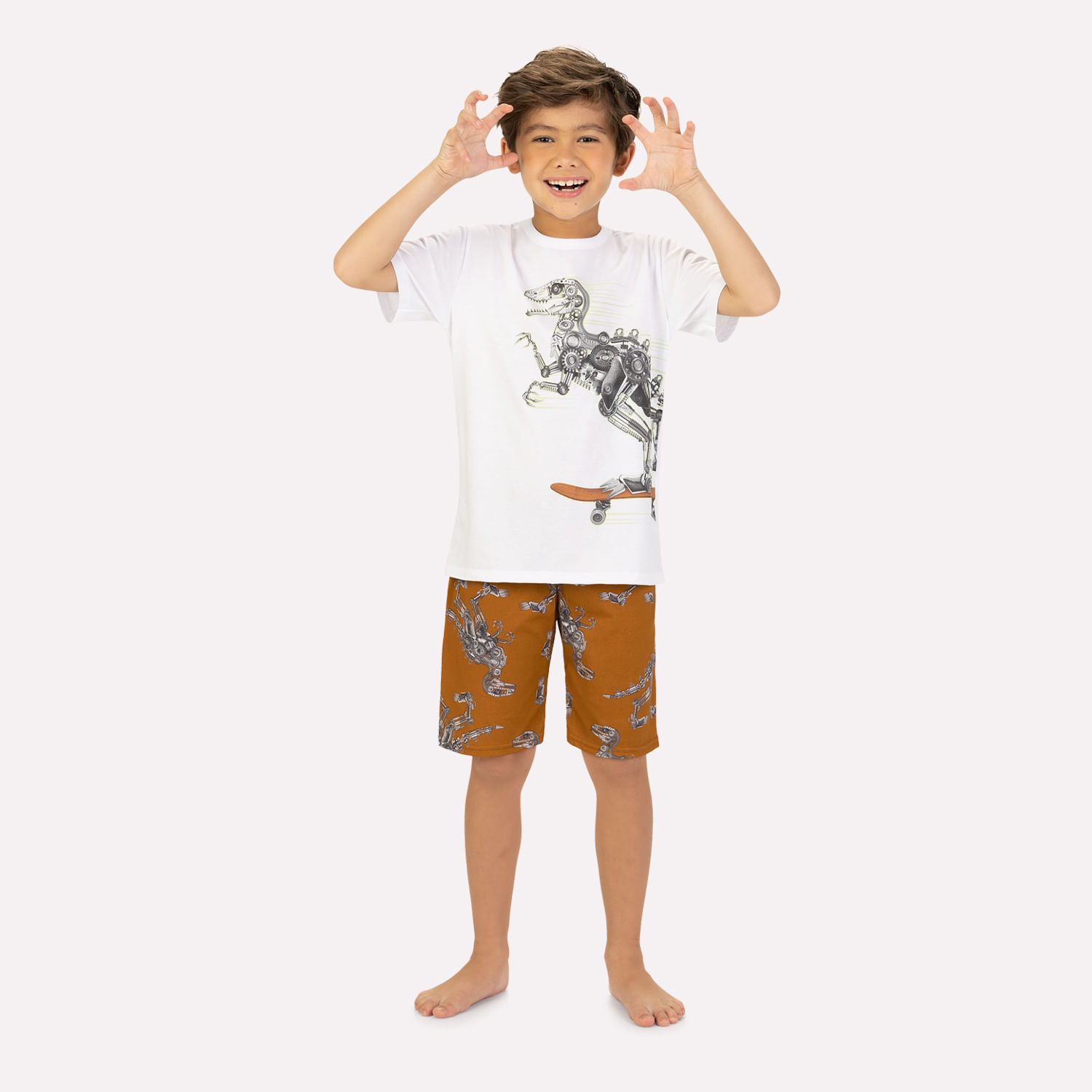 Pijama Infantil Menino em Algodão Kyly