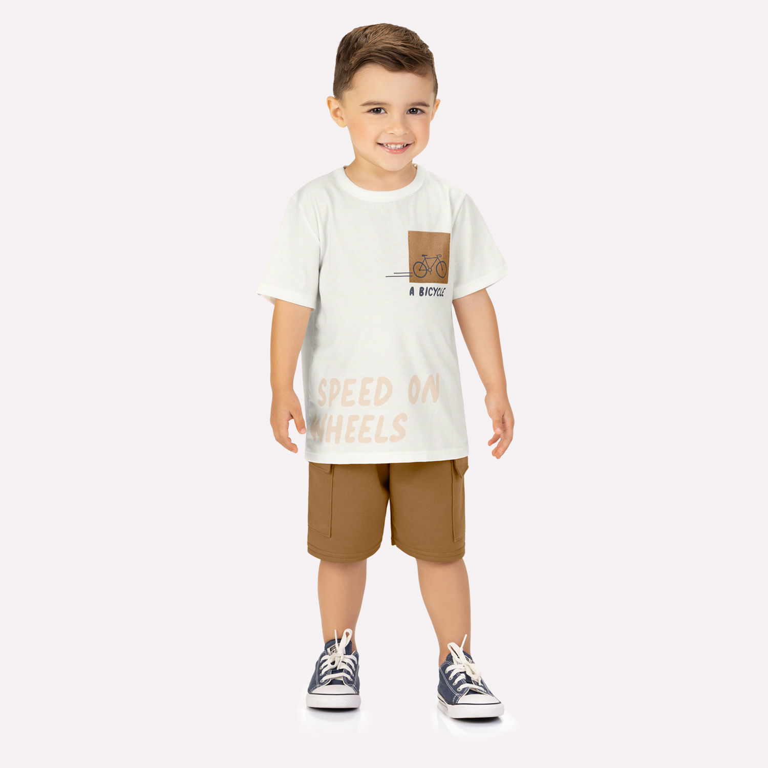 Conjunto Infantil Menino em Algodão Kyly