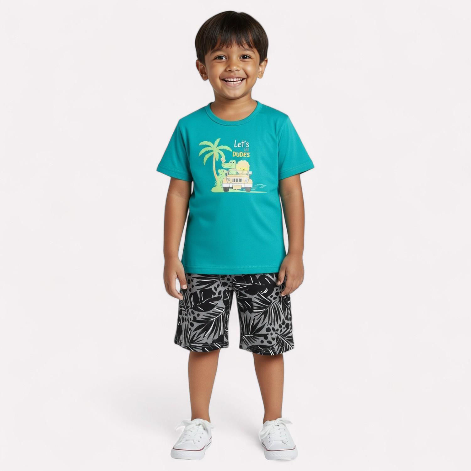 Conjunto Infantil Menino Estampa Safari Kyly