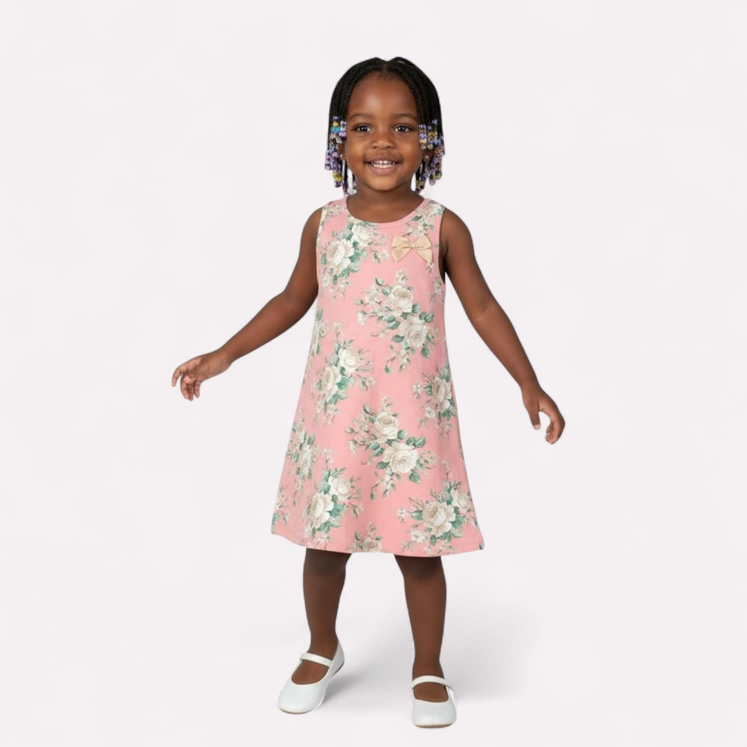Vestido Infantil Menina Flores Kyly