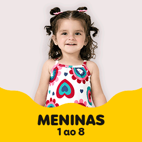 BANNER N2.1 - Meninas 1 ao 8: Até 60%OFF + 5% no pix