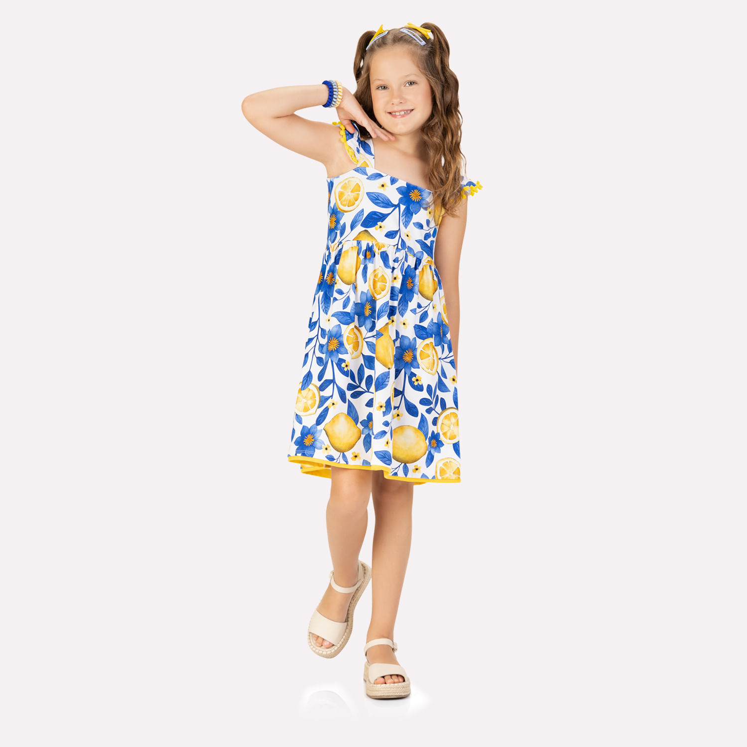 Vestido Infantil Menina em Cotton Kyly