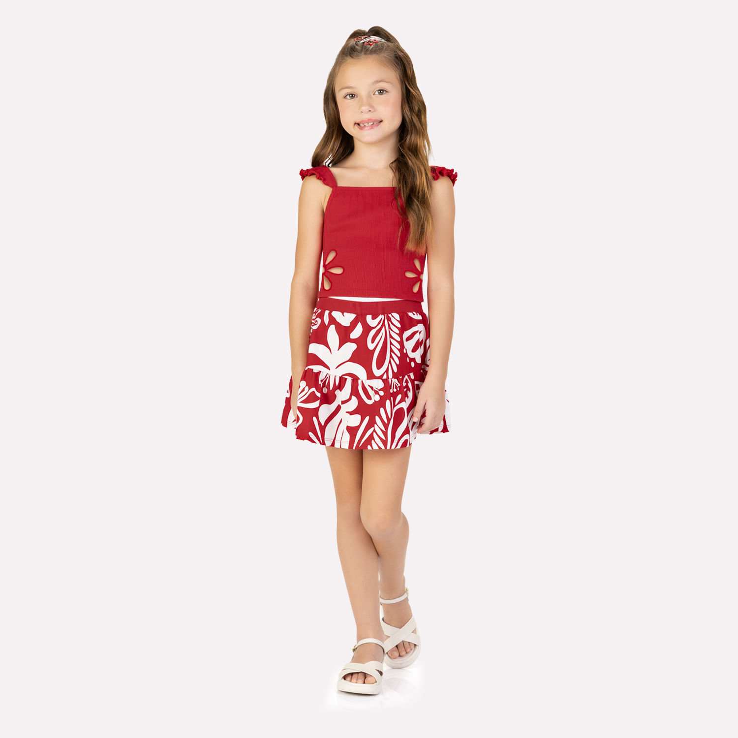 Conjunto Infantil Menina Folhagem Kyly
