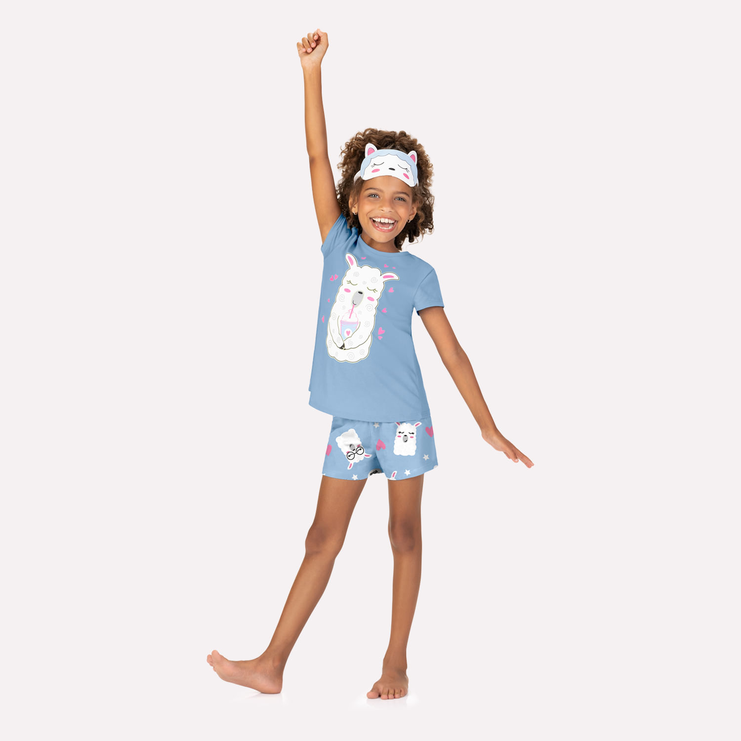 Pijama Infantil Menina Lhama Kyly