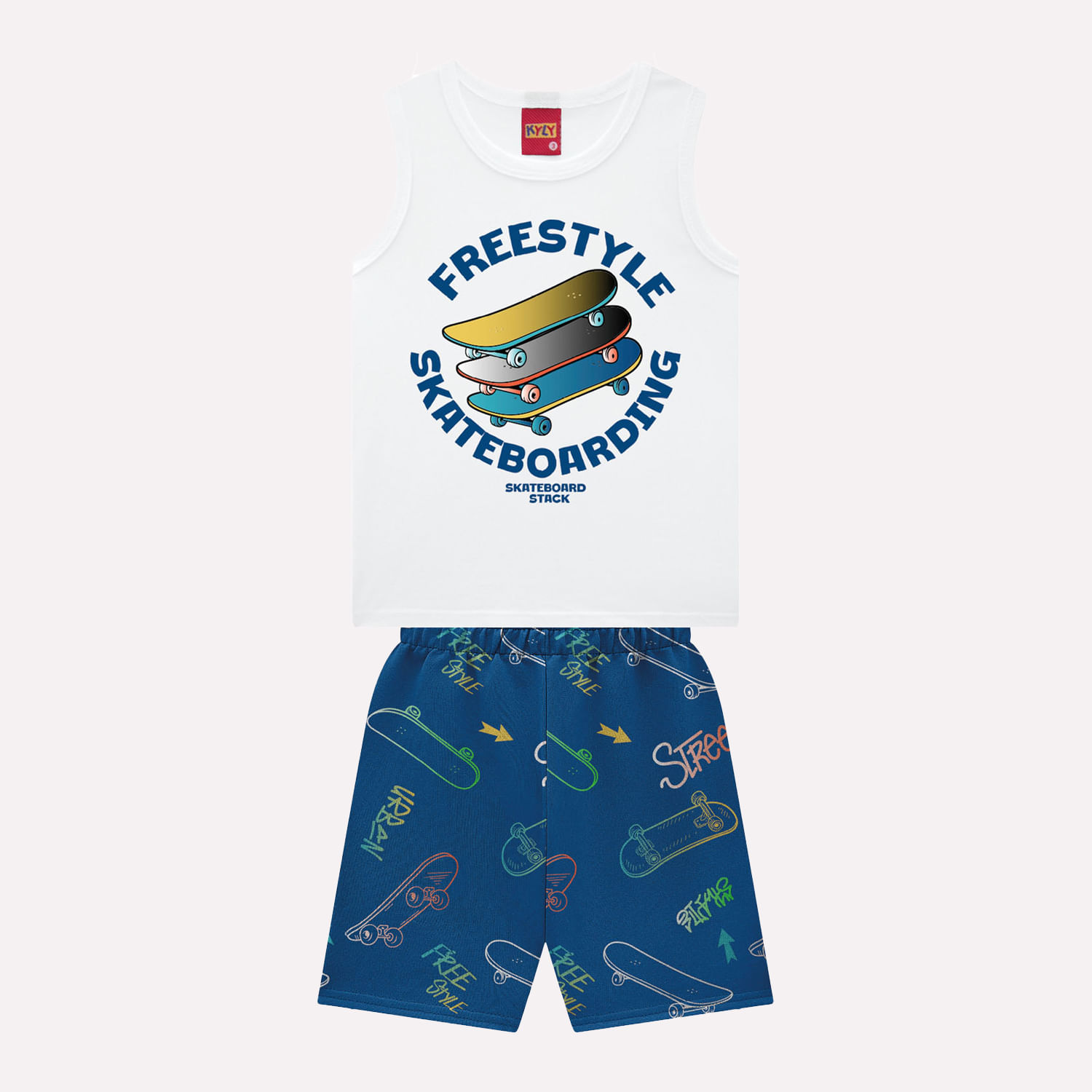 Conjunto Infantil Menino Skate Kyly