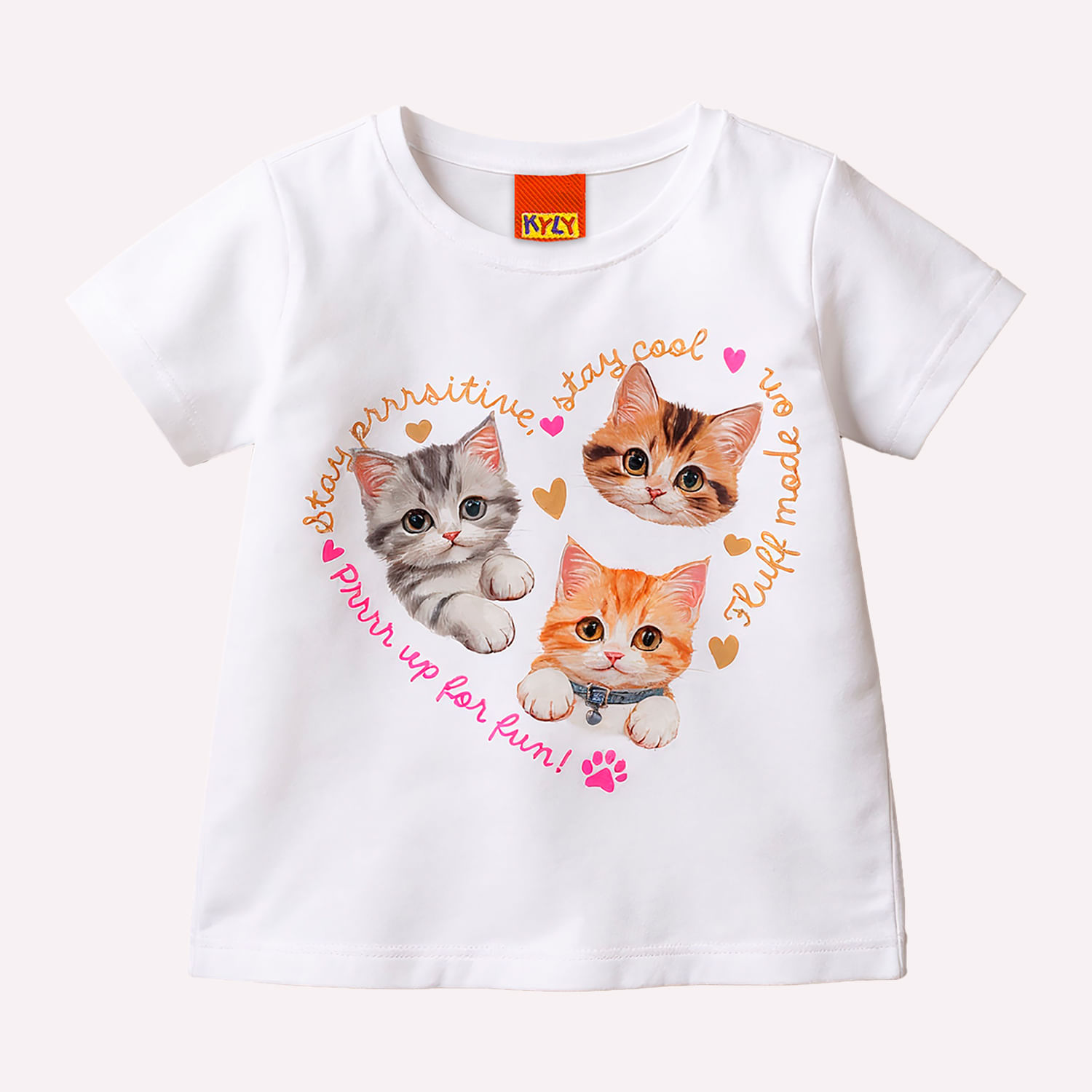 Blusa Infantil Menina Gatinhos Kyly