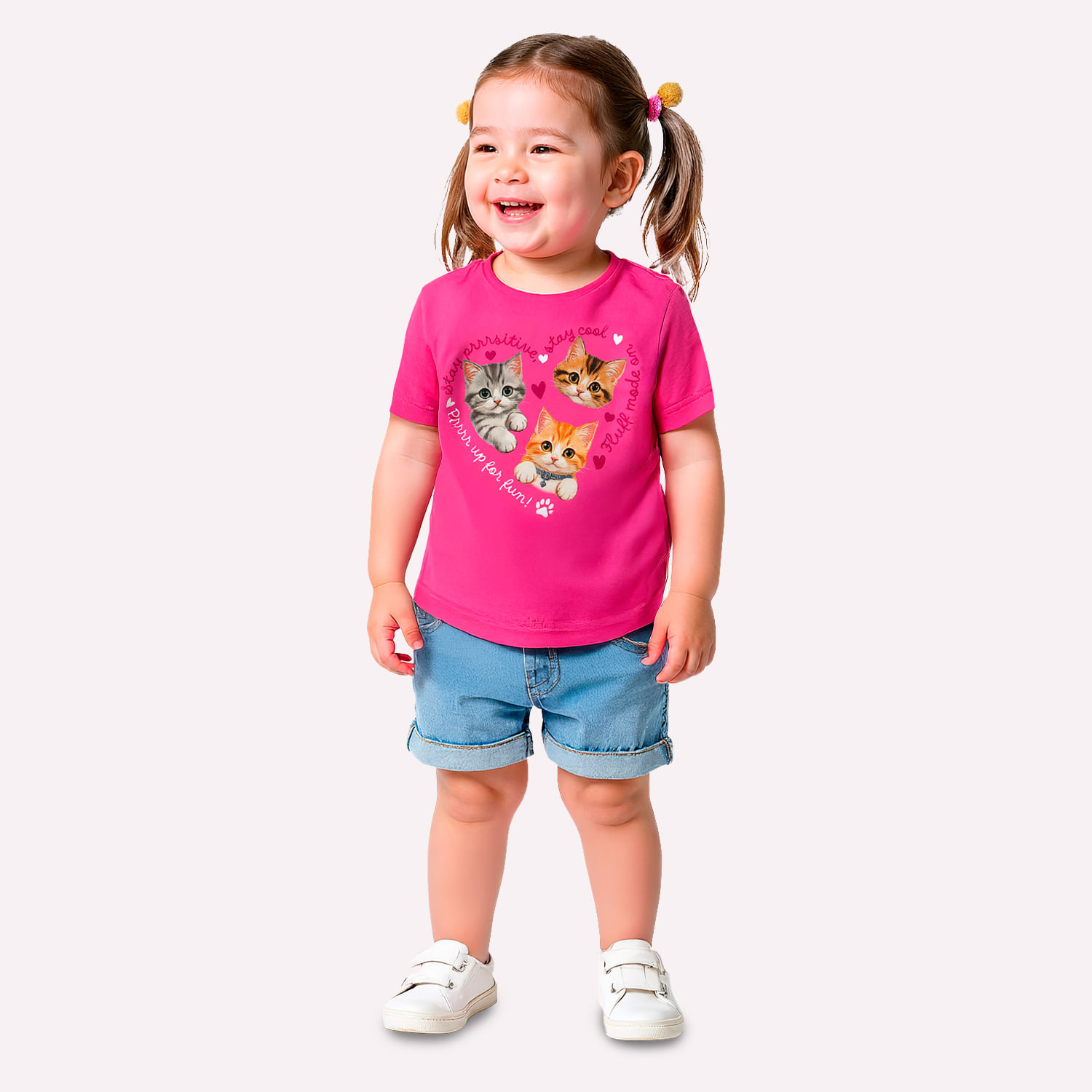Blusa Infantil Menina Gatinhos Kyly