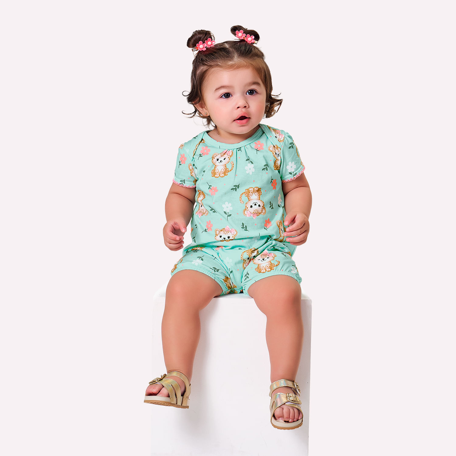Macaquinho Bebê Menina Onças Kyly