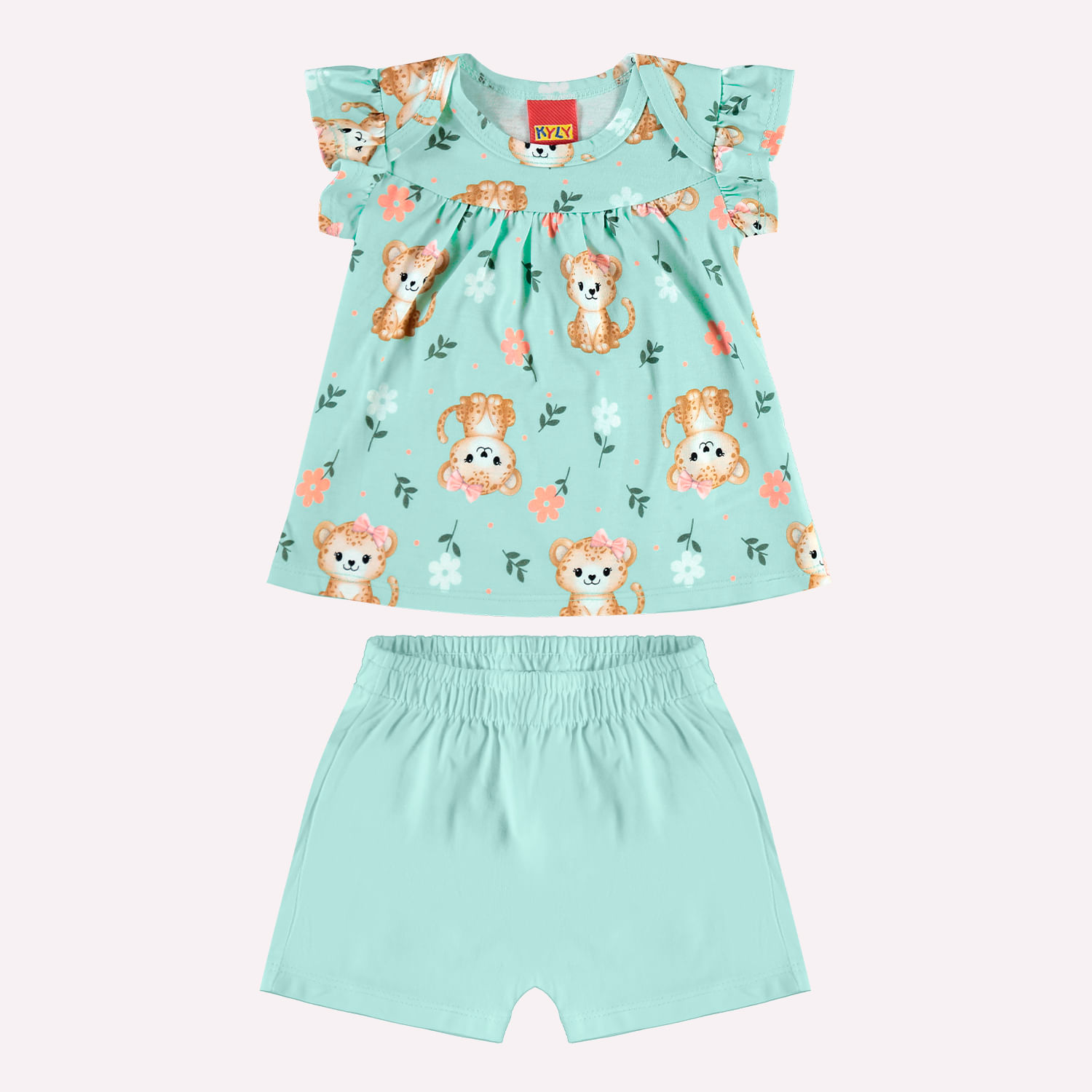 Conjunto Bebê Menina Onças Kyly