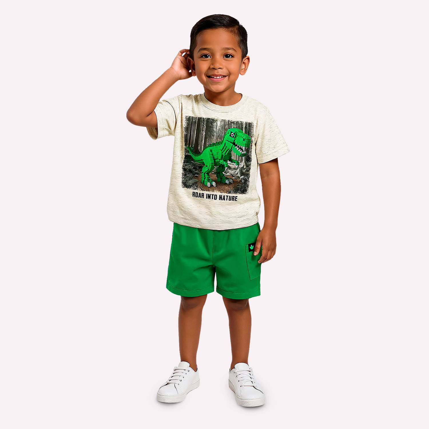 Conjunto Infantil Dinossauros Menino Kyly